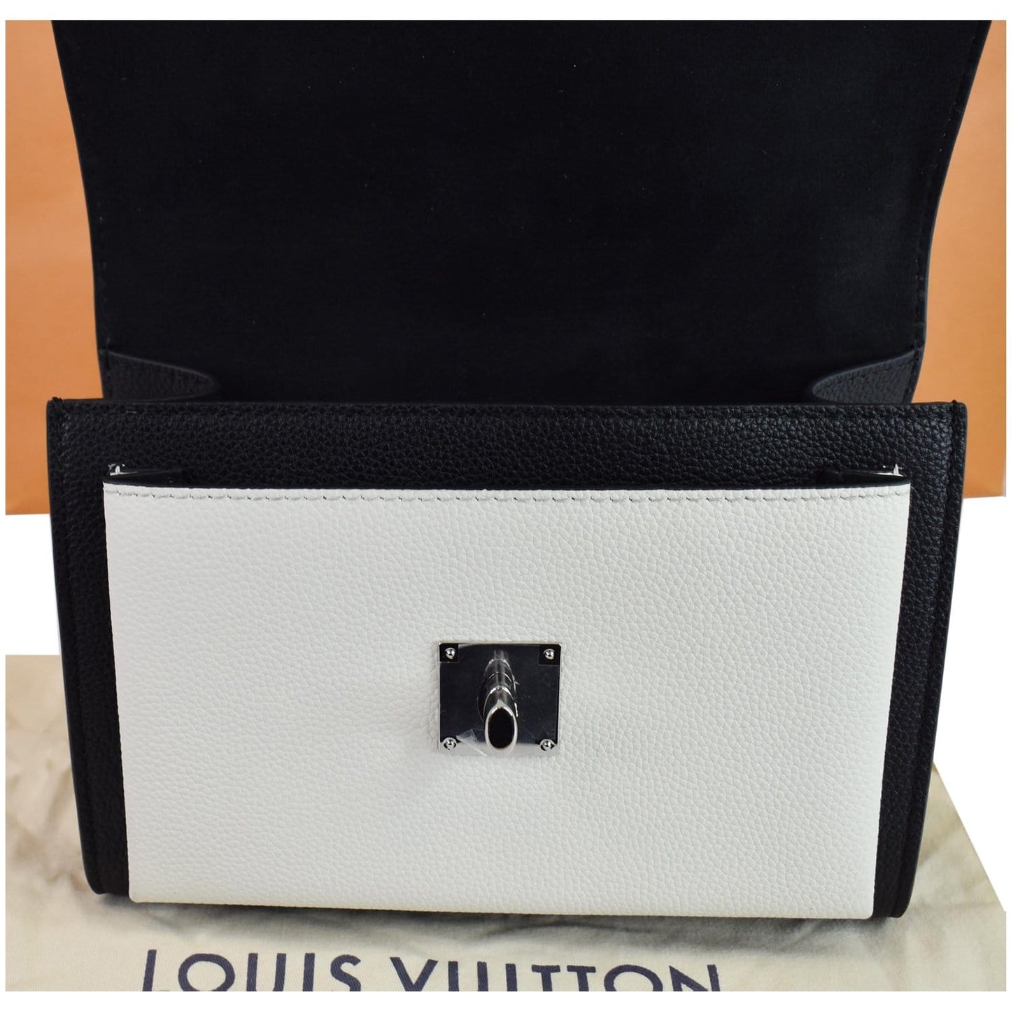 LOUIS VUITTON MyLockme BB Python Leather Crossbody Bag Black