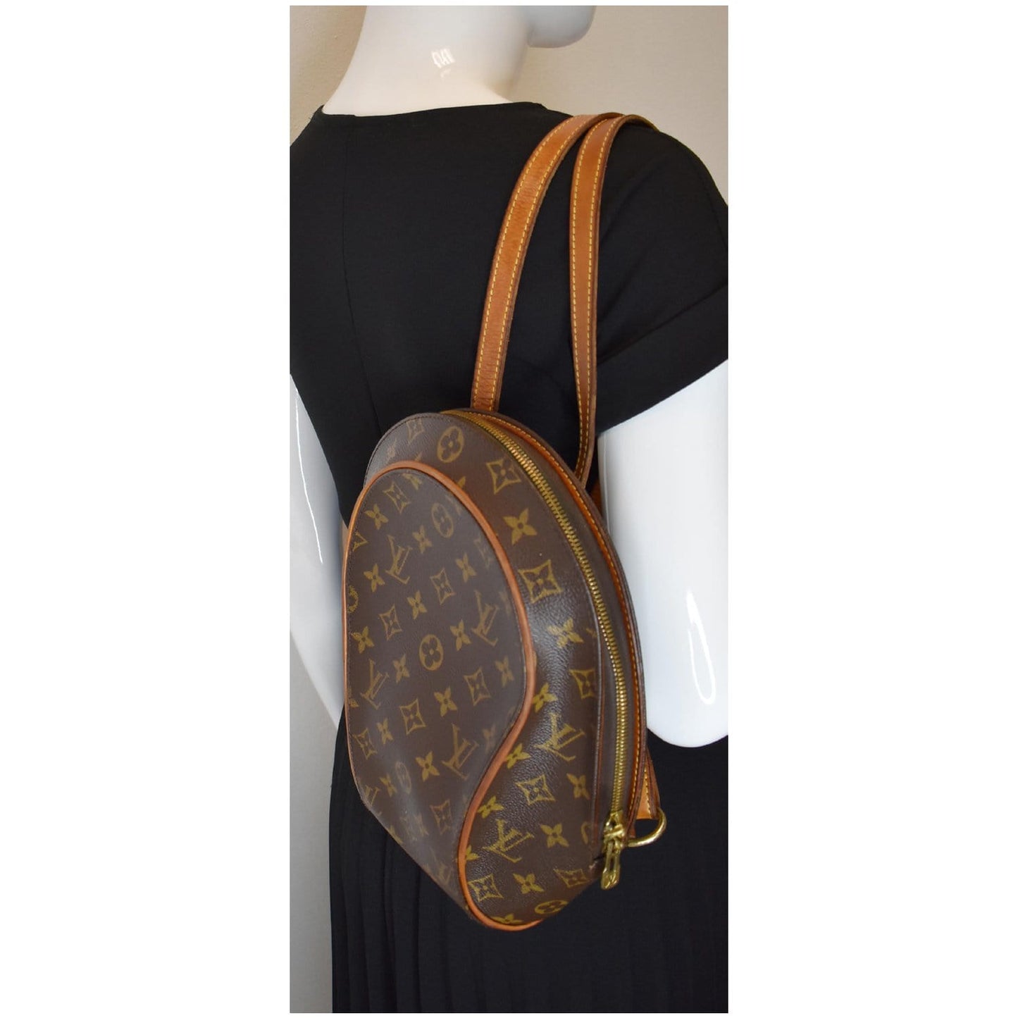 LOUIS VUITTON Ellipse Sac A Dos Monogram Canvas Backpack Bag Brown