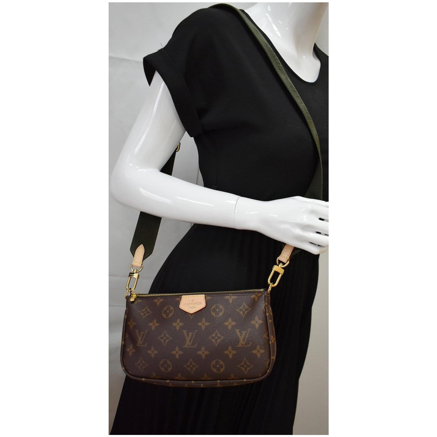 LOUIS VUITTON Multi Pochette Accessories Shoulder Bag Khaki