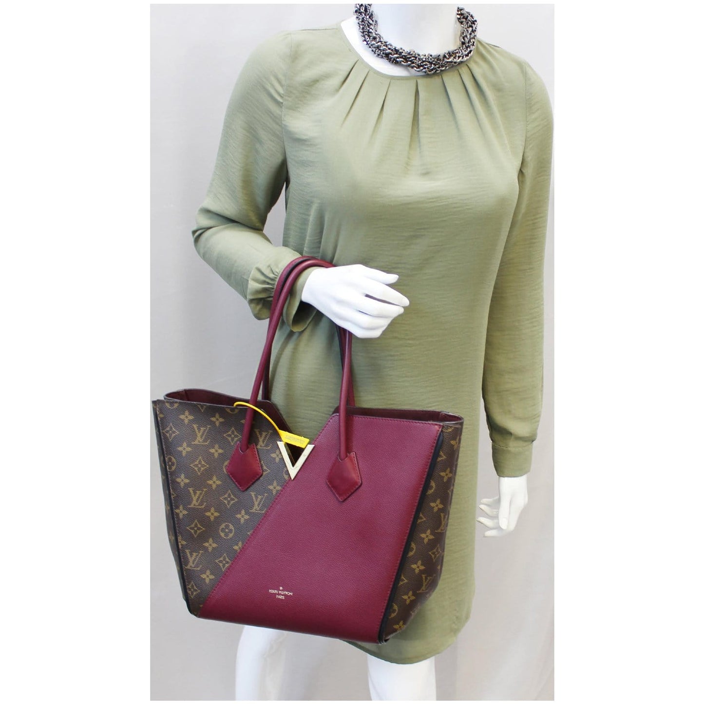 LOUIS VUITTON Kimono Monogram Calfskin Tote Bag Aurore