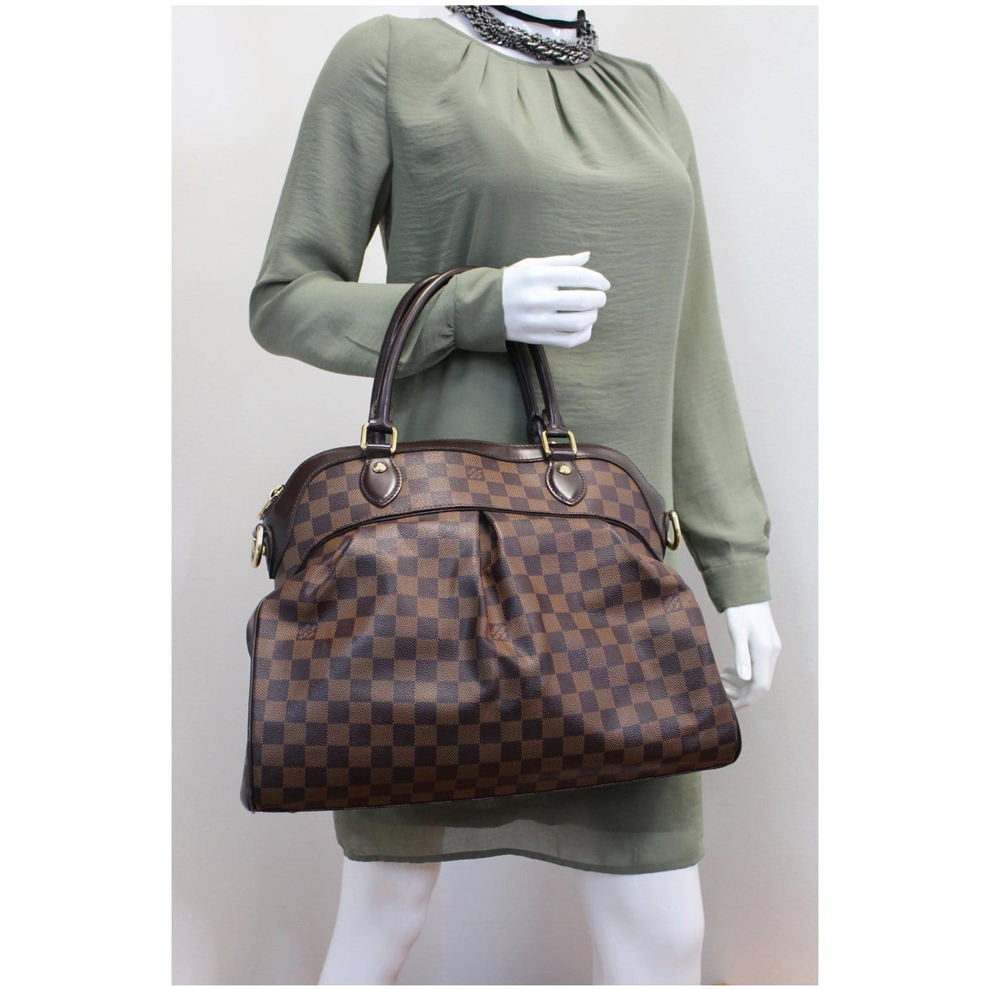 LOUIS VUITTON Trevi GM Damier Ebene 2way Shoulder Bag Brown - 20% OFF