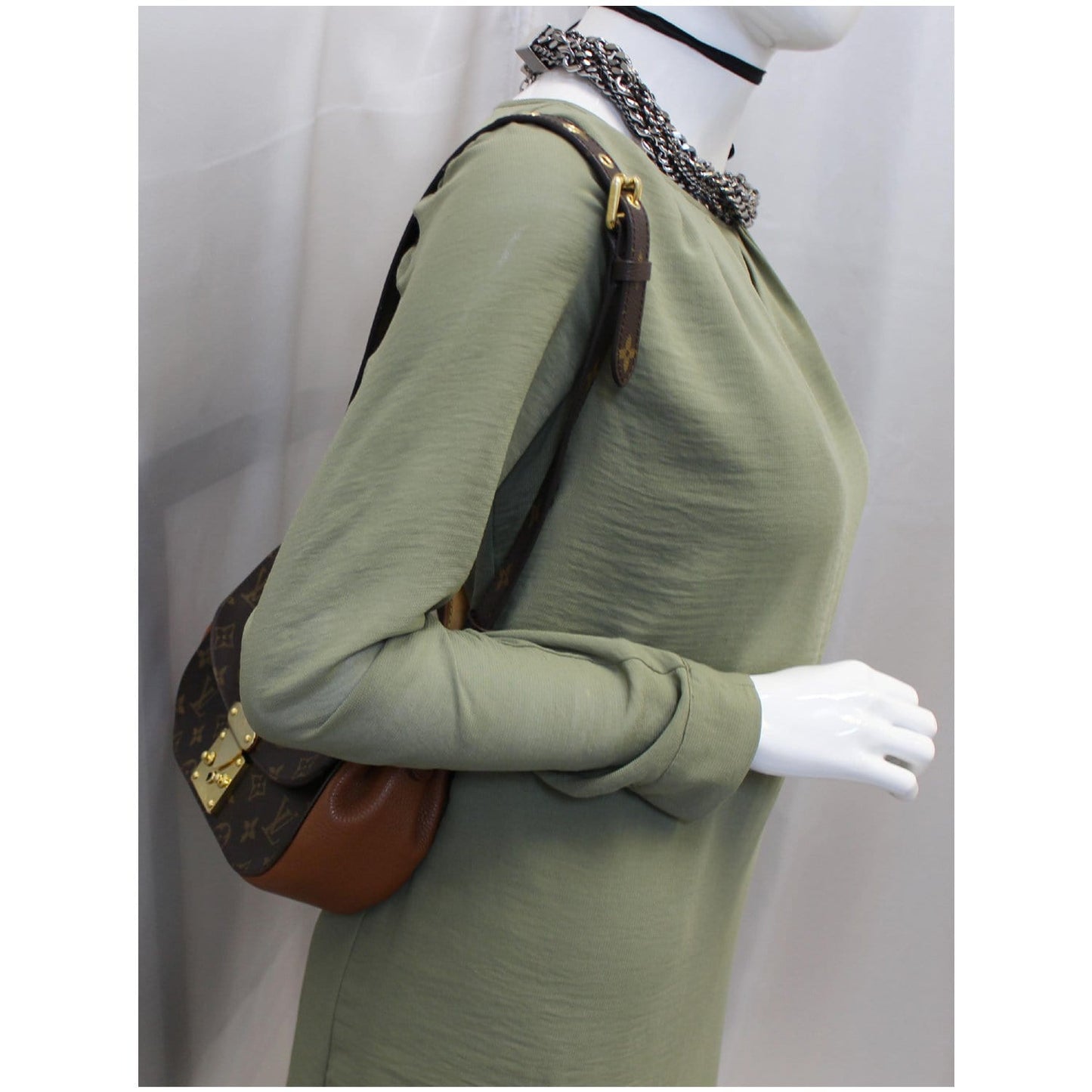 LOUIS VUITTON Eden PM Monogram Canvas Shoulder Bag Brown