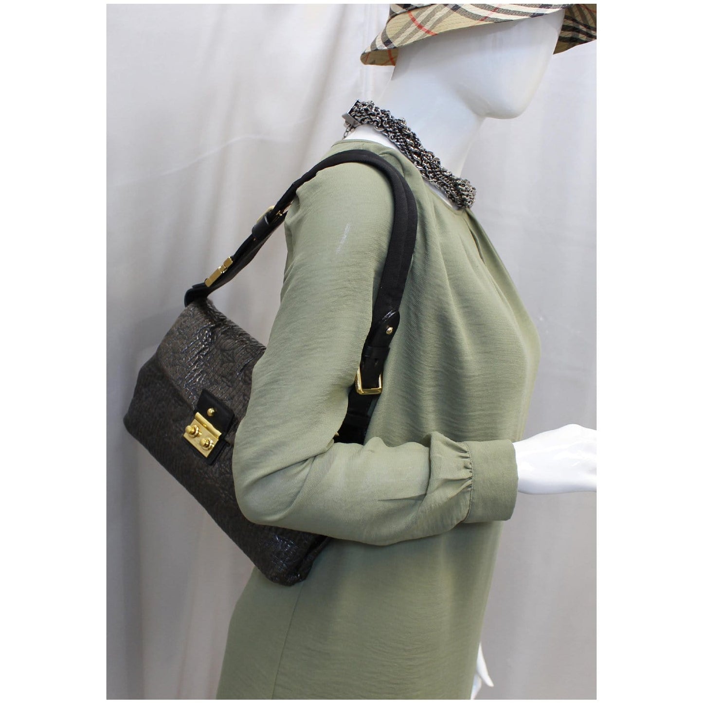 LOUIS VUITTON Motard Pochette Monogram Leather Shoulder Bag Black - Last Call