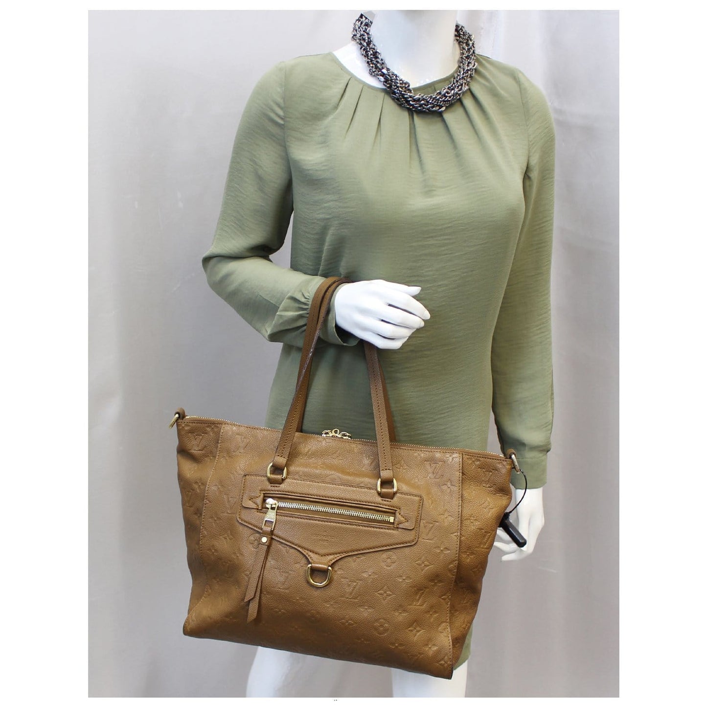 LOUIS VUITTON Lumineuse PM Monogram Empreinte Leather Shoulder Bag