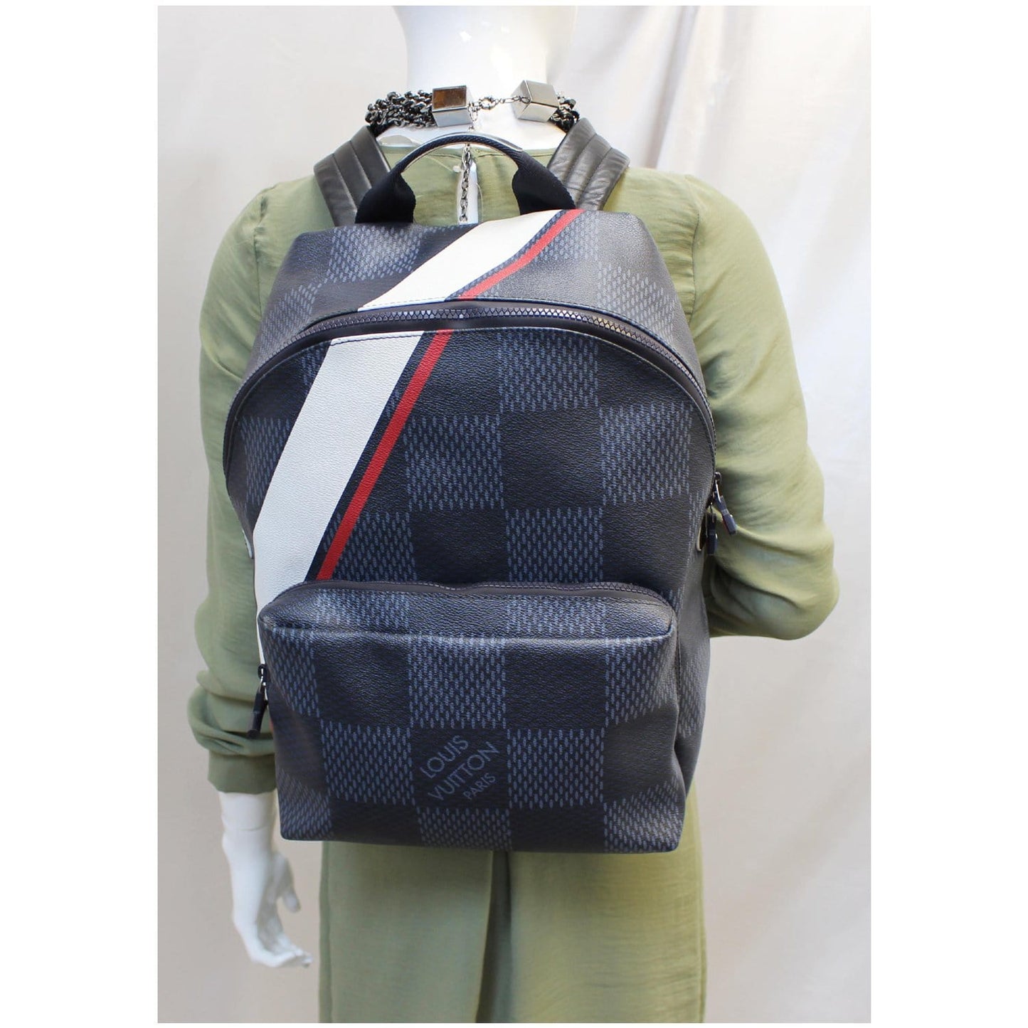 LOUIS VUITTON Americas Cup Apollo Latitude Damier Cobalt Backpack Blue