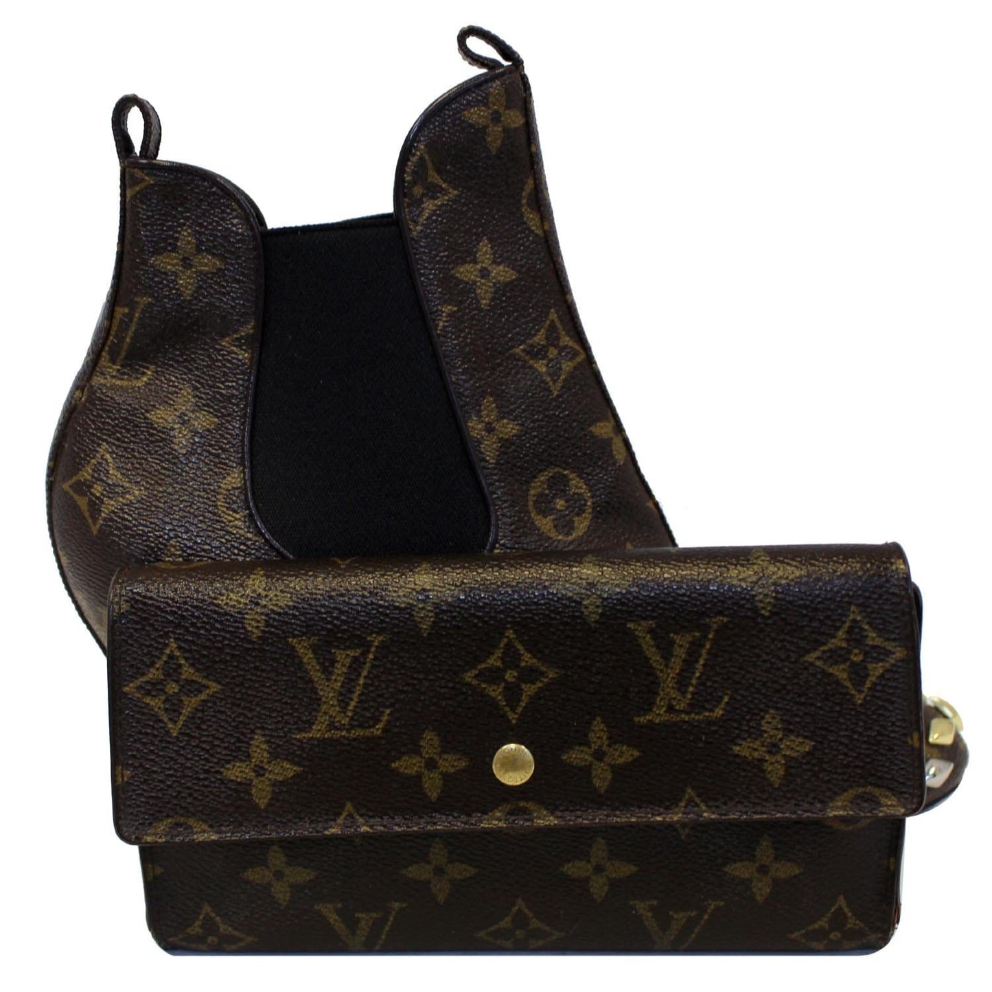 LOUIS VUITTON Porte Tresor International Monogram Canvas Wallet Brown