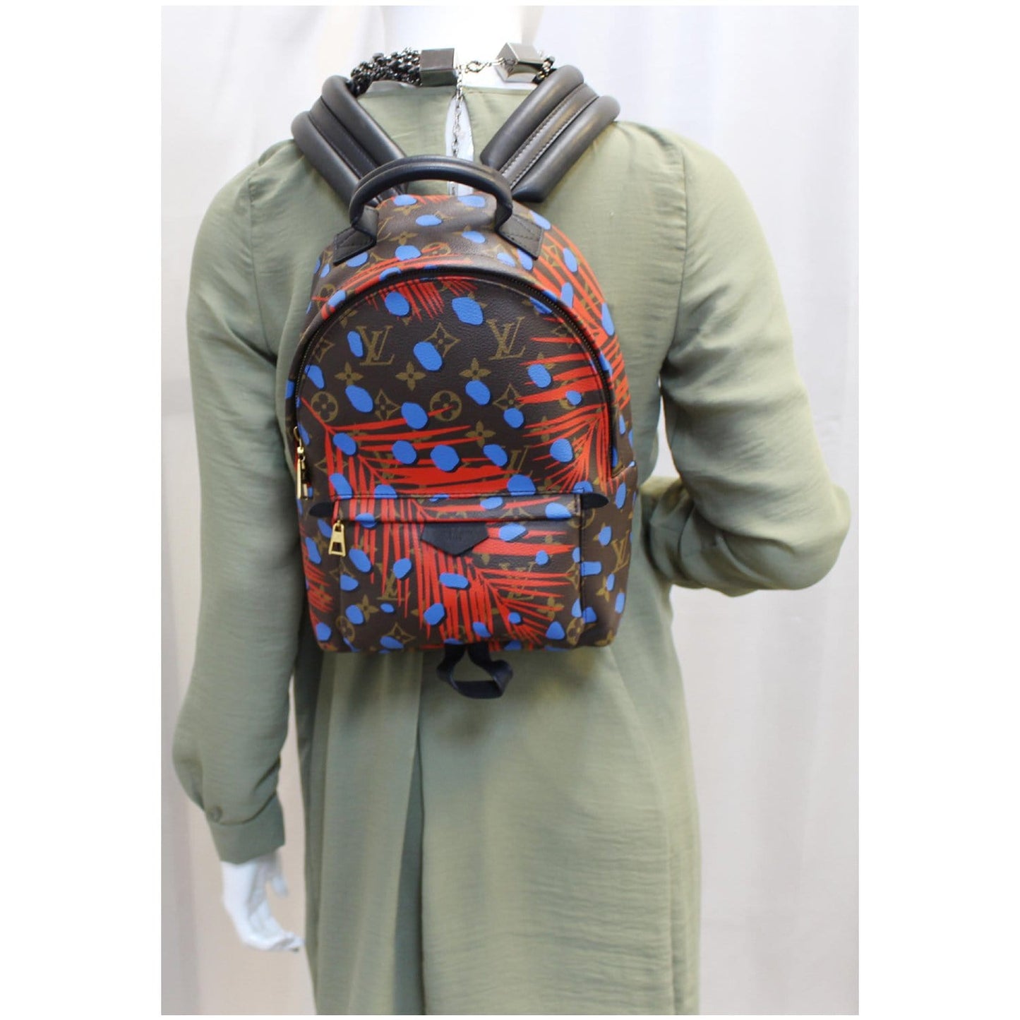 LOUIS VUITTON Palm Springs PM Monogram Jungle Dots Backpack Bag Brown - 25% OFF