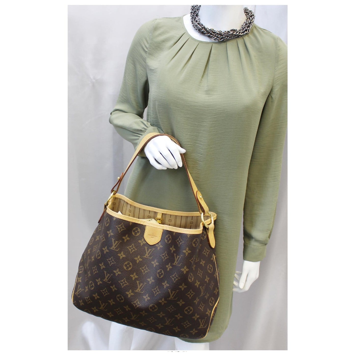 LOUIS VUITTON Delightful PM Monogram Canvas Shoulder Hobo Bag