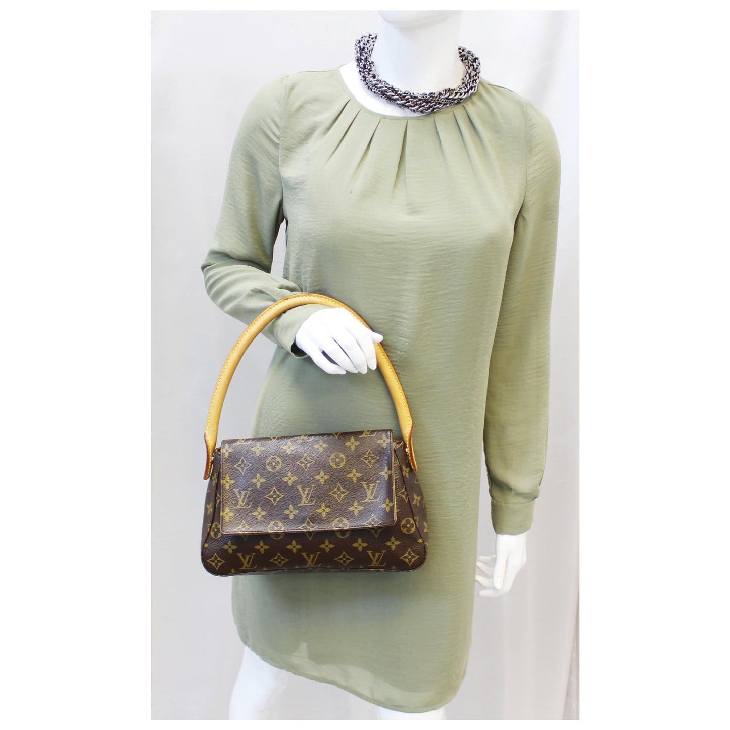 LOUIS VUITTON Looping PM Monogram Canvas Satchel Bag