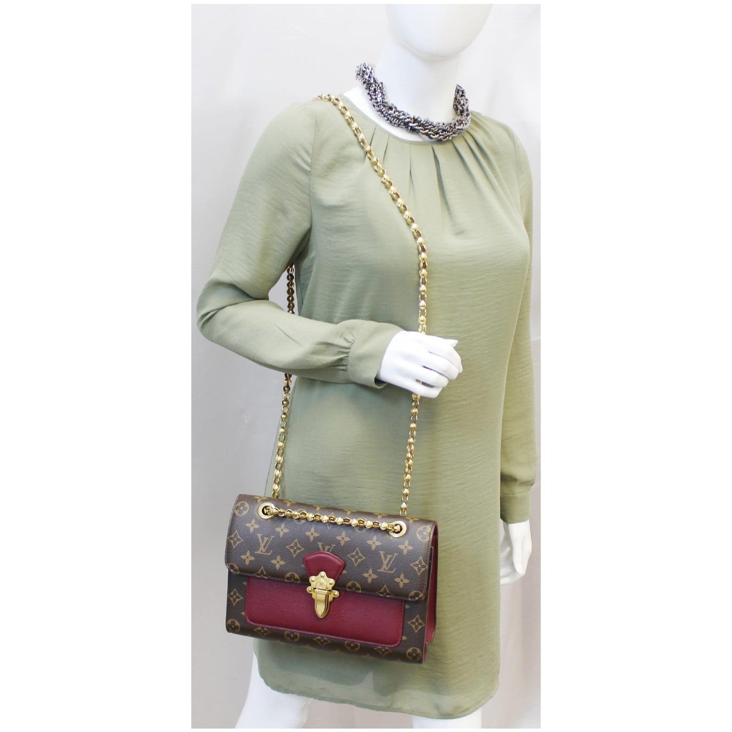 LOUIS VUITTON Victoire Monogram Canvas Shoulder Crossbody Bag Brown - 25% OFF