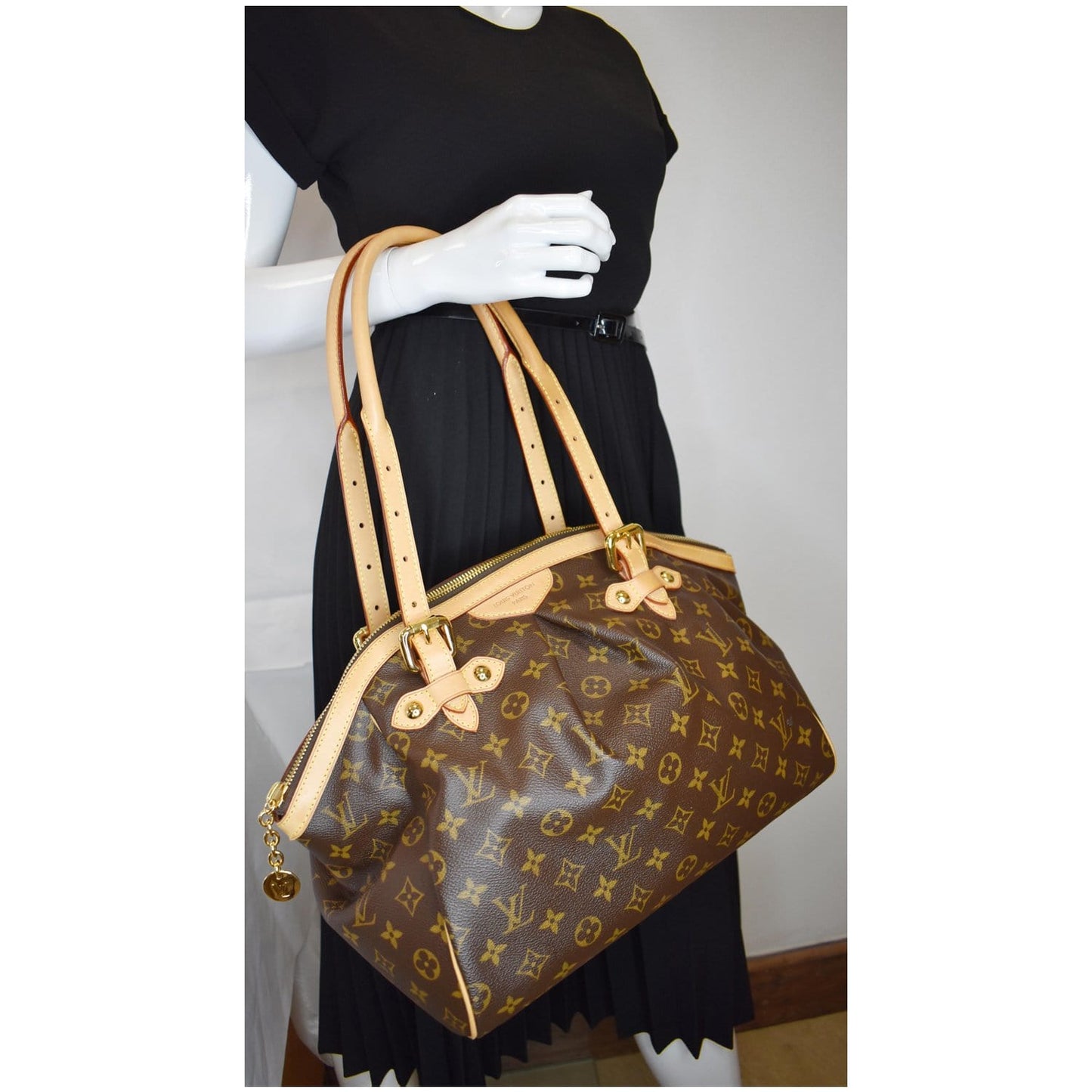 LOUIS VUITTON  Tivoli GM Monogram Canvas Shoulder Bag Brown