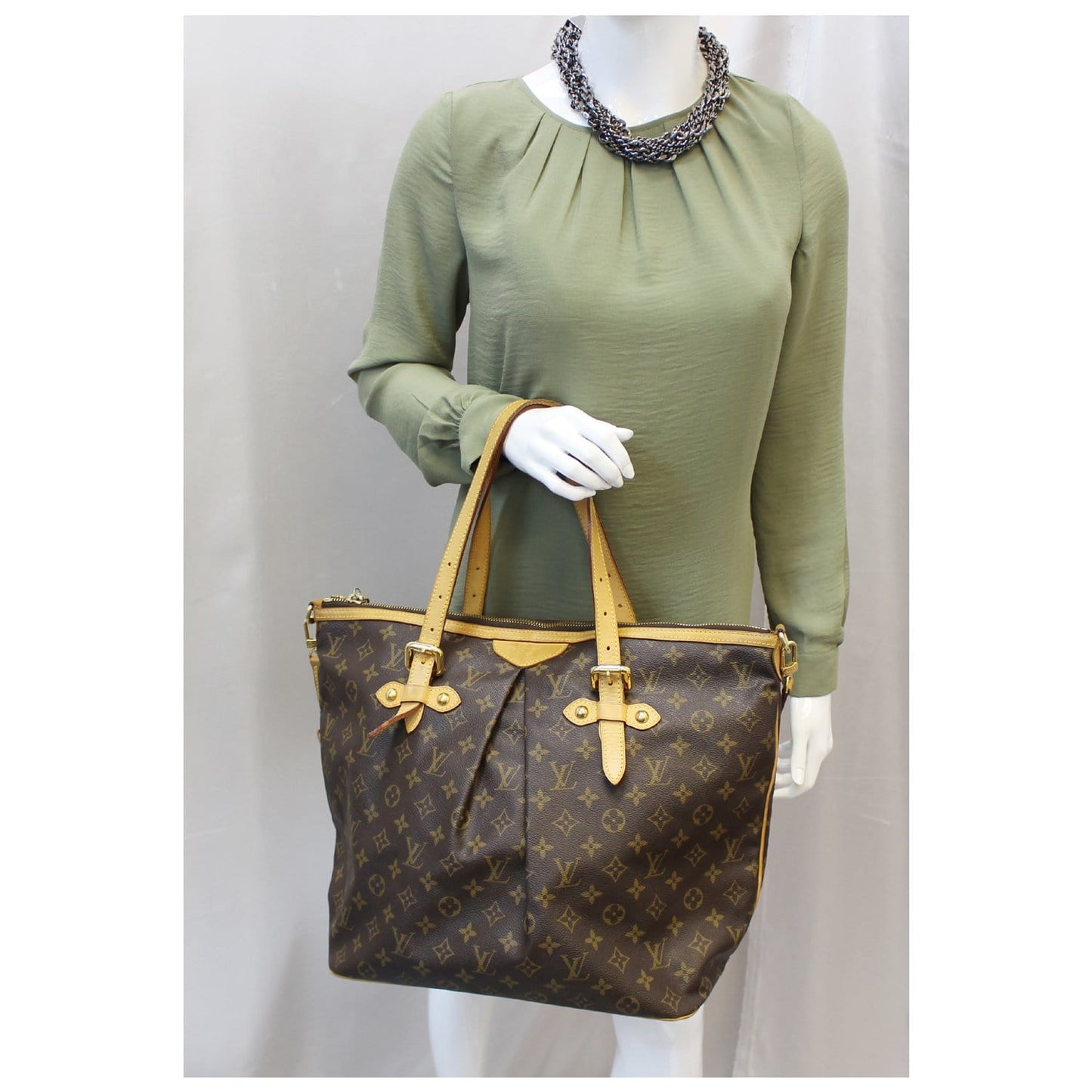 LOUIS VUITTON Palermo GM Monogram Canvas Tote Shoulder Bag