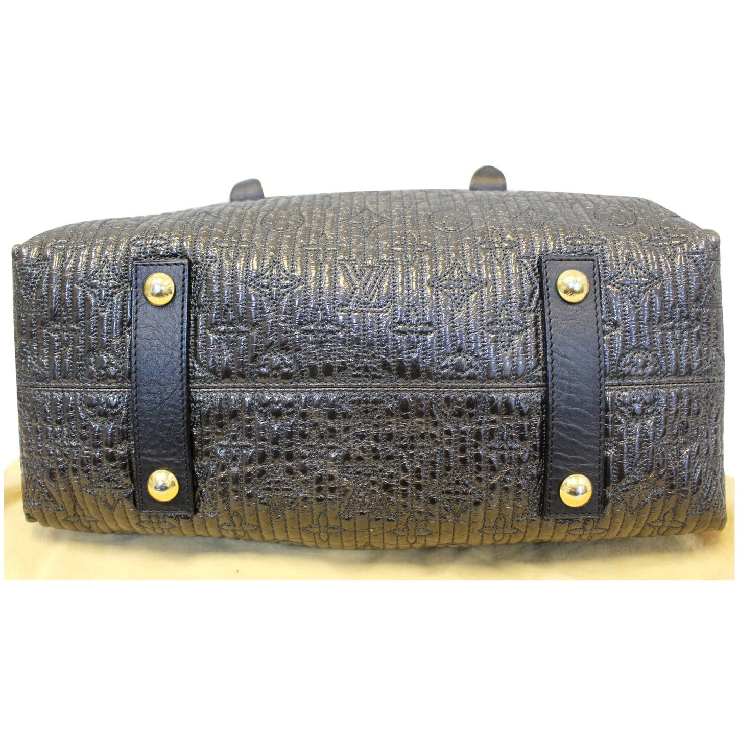 LOUIS VUITTON Motard Biker Black Monogram Satchel Bag