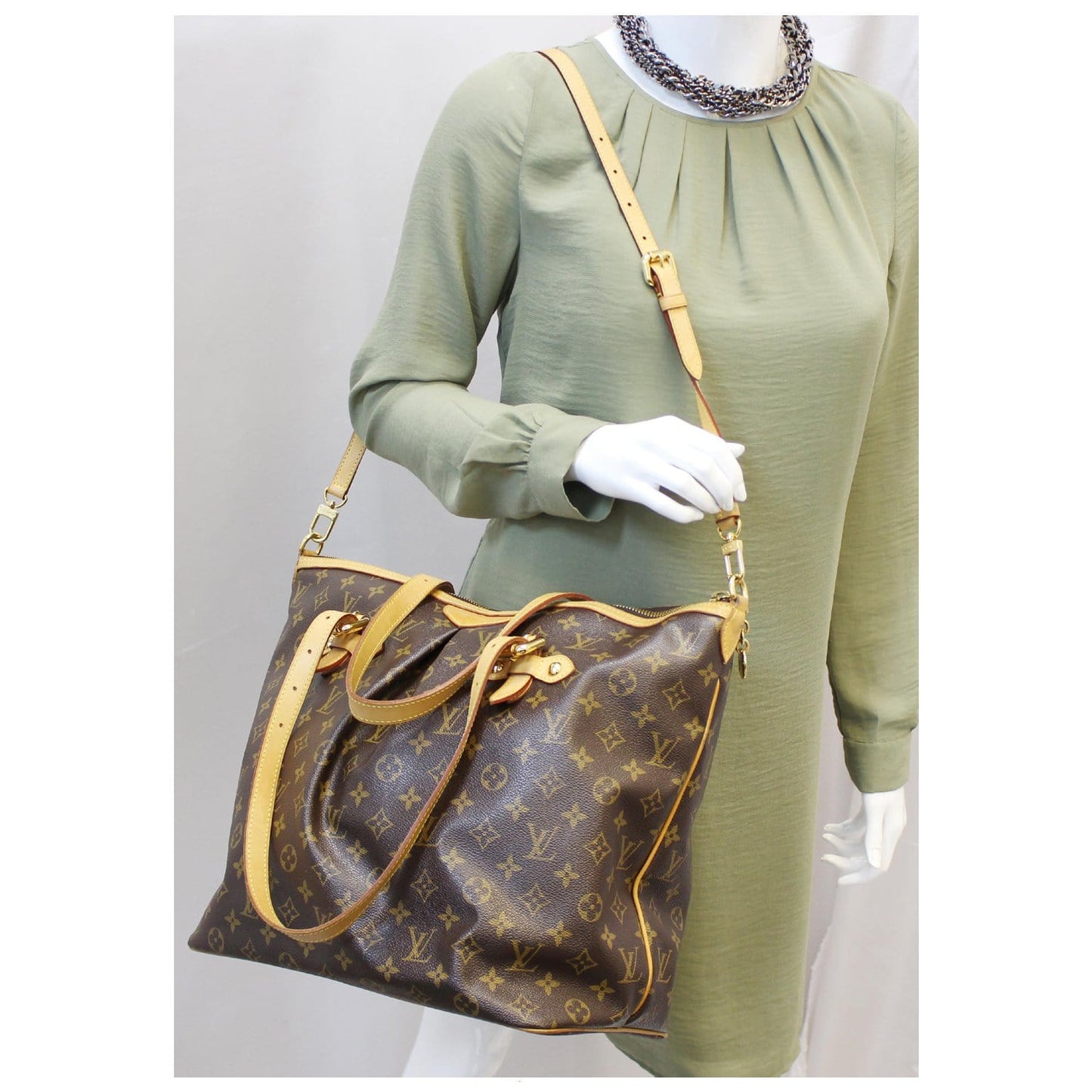 LOUIS VUITTON Palermo GM Monogram Canvas Tote Shoulder Bag