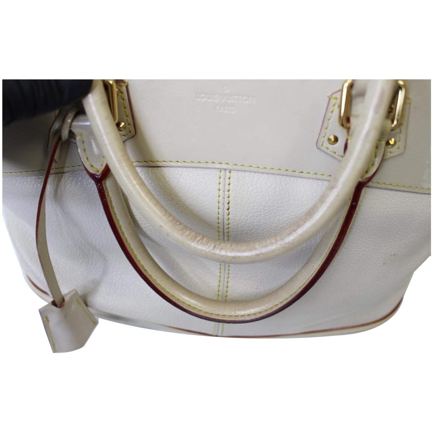 LOUIS VUITTON Lockit MM Suhali Leather Tote Bag Ivory - Last Call