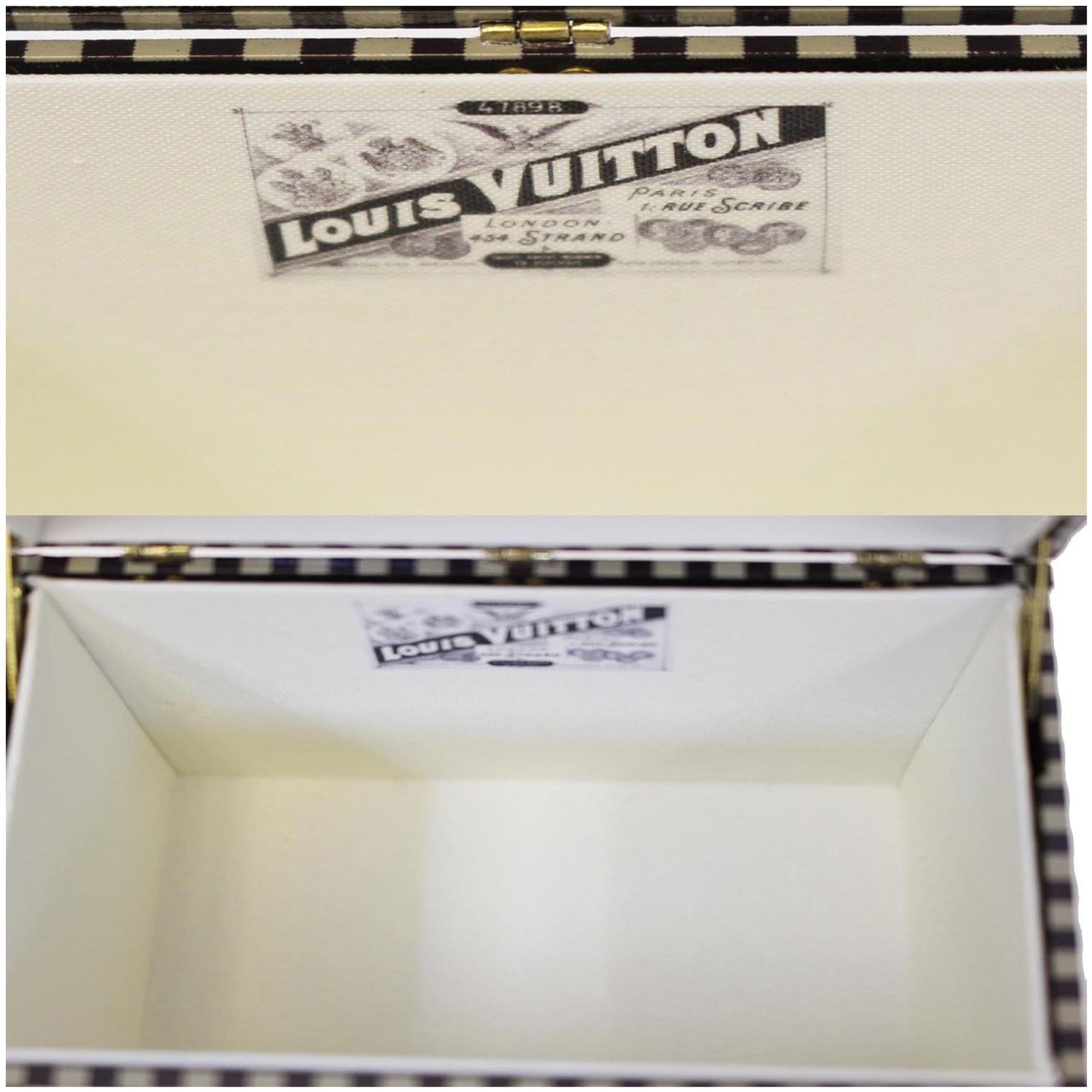 LOUIS VUITTON Mini Malle Chapeaux Damier Jewelry Box