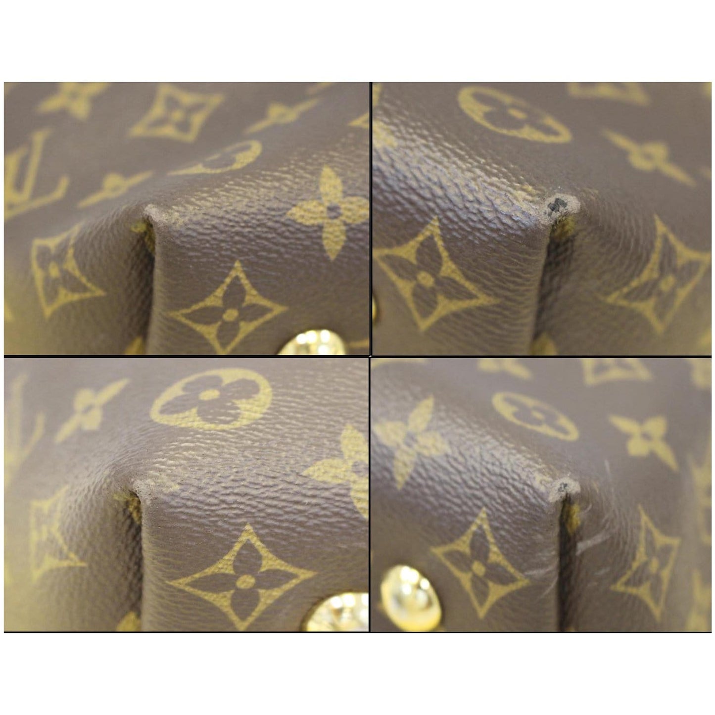 LOUIS VUITTON Melie Monogram Canvas Hobo Shoulder Bag Brown