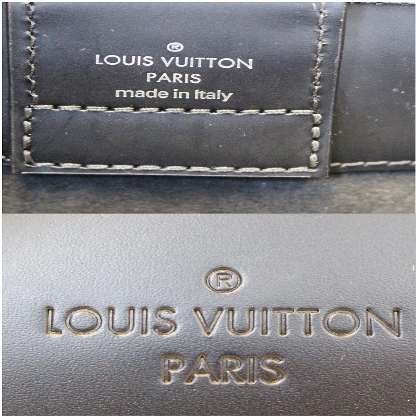LOUIS VUITTON Kleber PM Epi Leather Shoulder Bag Black