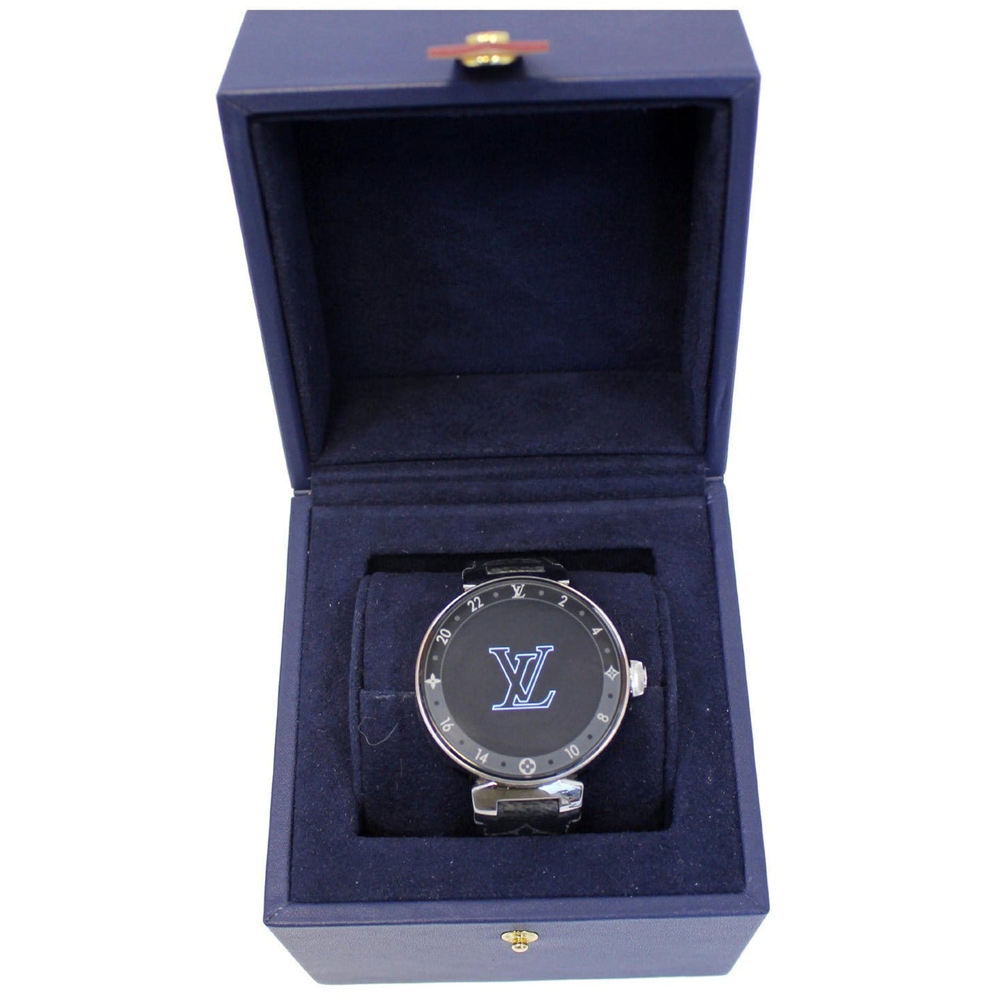 LOUIS VUITTON Tambour Horizon 42mm Monogram Eclipse Smartwatch Grey