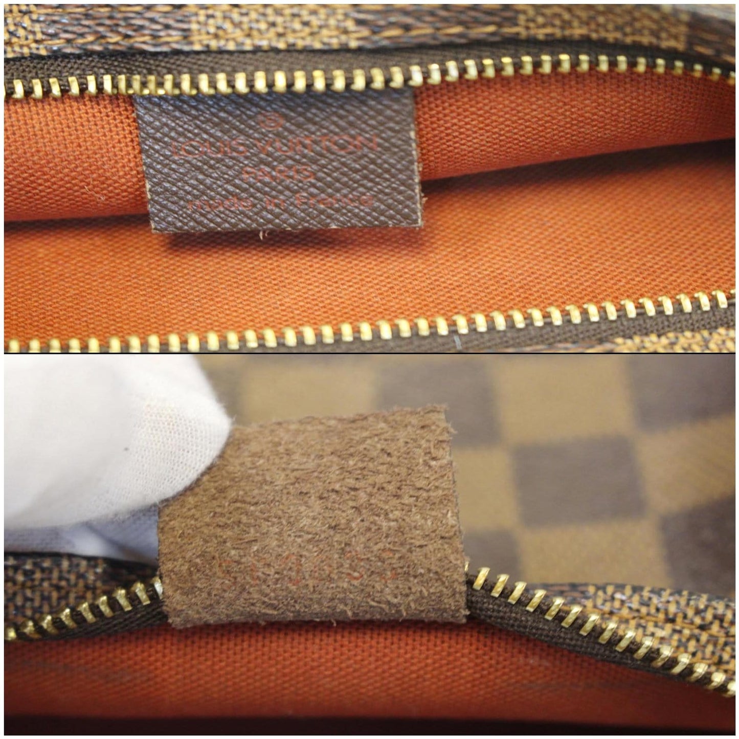LOUIS VUITTON Truth Damier Ebene Makeup Pouch Bag Brown