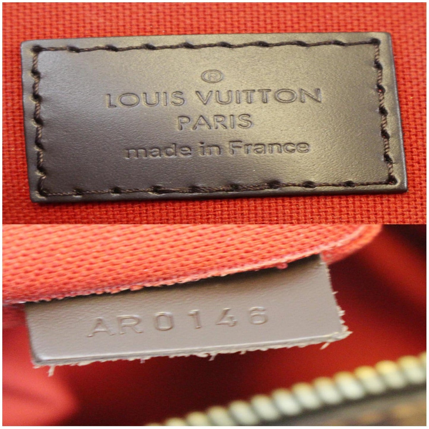 LOUIS VUITTON Duomo Damier Ebene Crossbody Bag Brown