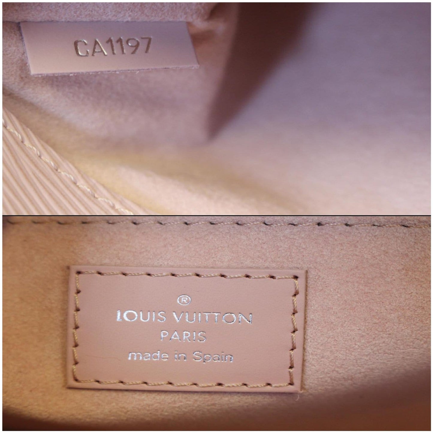 LOUIS VUITTON Saint Michel Monogram Epi Shoulder Bag Rose Ballerine
