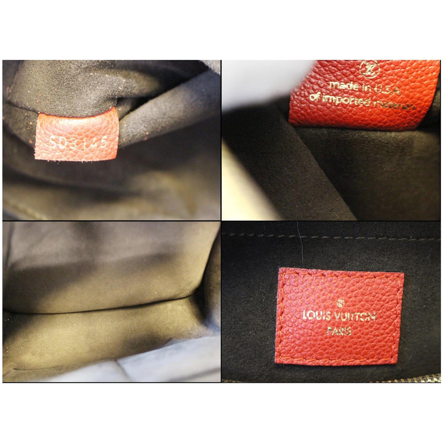 LOUIS VUITTON Trocadero Monogram Empreinte Leather Shoulder Bag Cerise