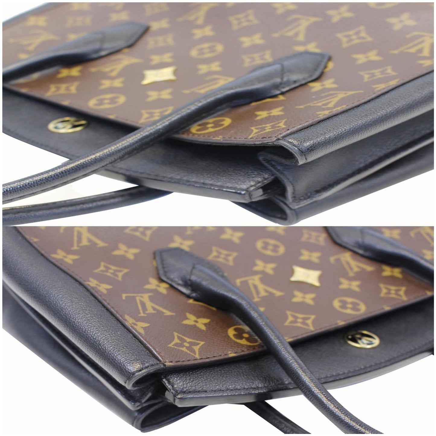LOUIS VUITTON Florine Monogram Canvas Shoulder Bag Black - 20% OFF