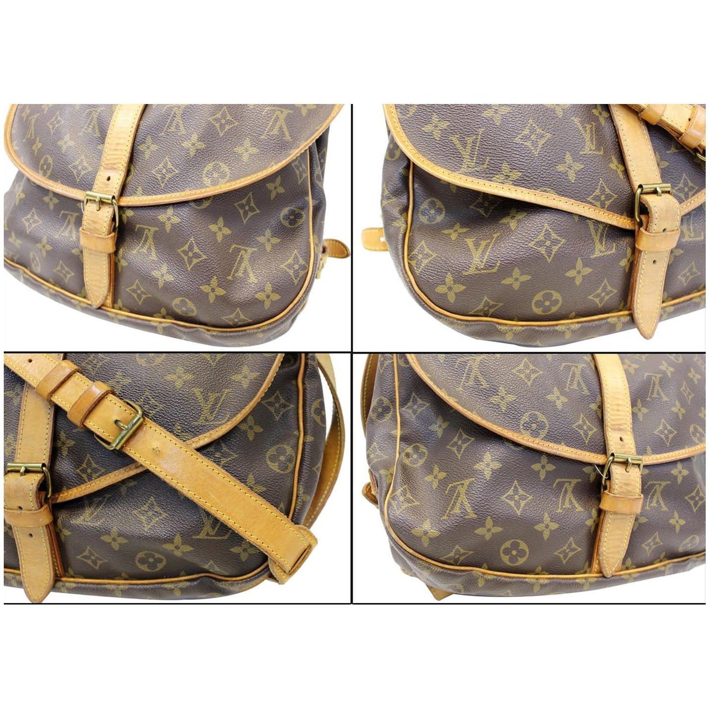 LOUIS VUITTON Saumur 35 Monogram Canvas Shoulder Bag
