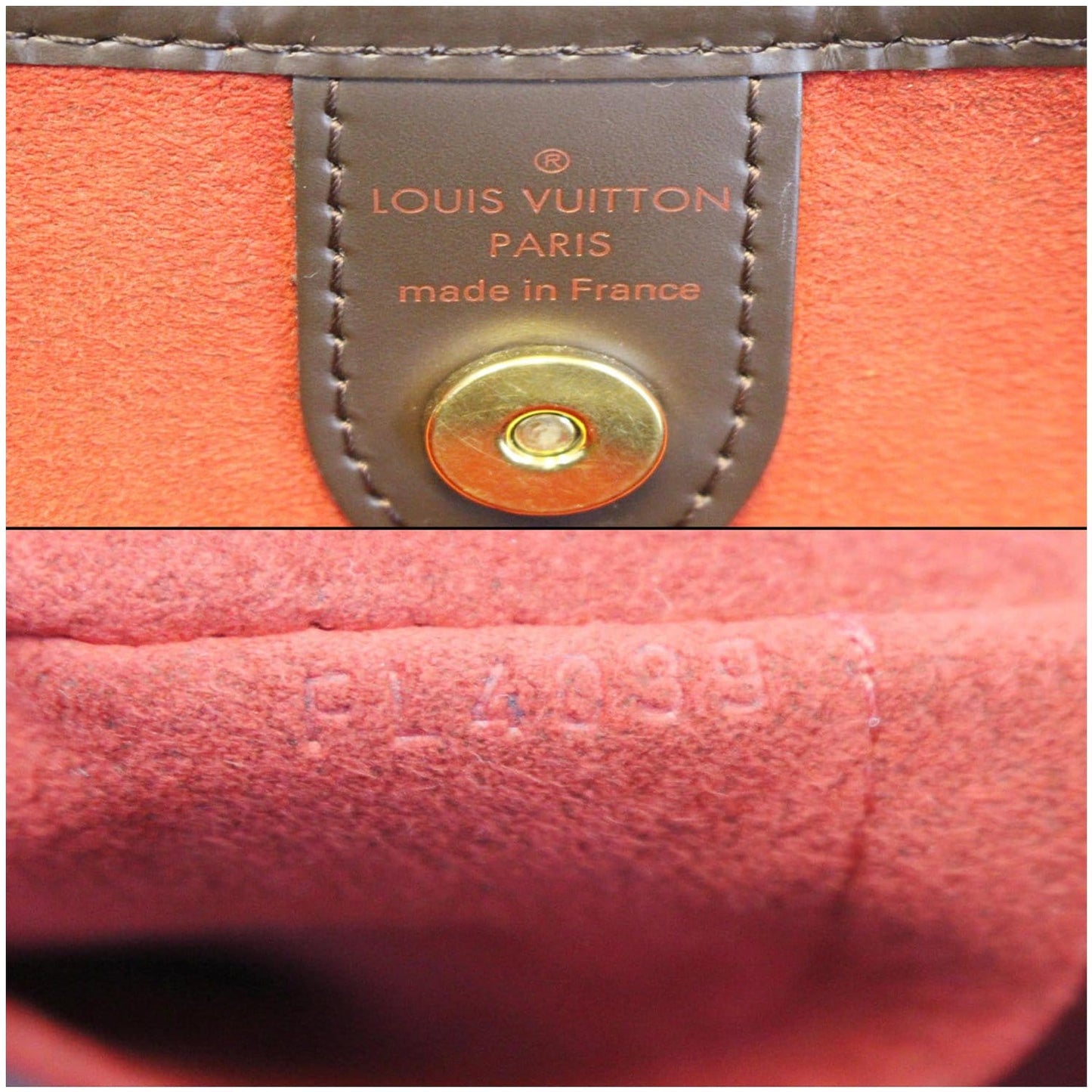 LOUIS VUITTON Galliera PM Damier Ebene Shoulder Bag Brown