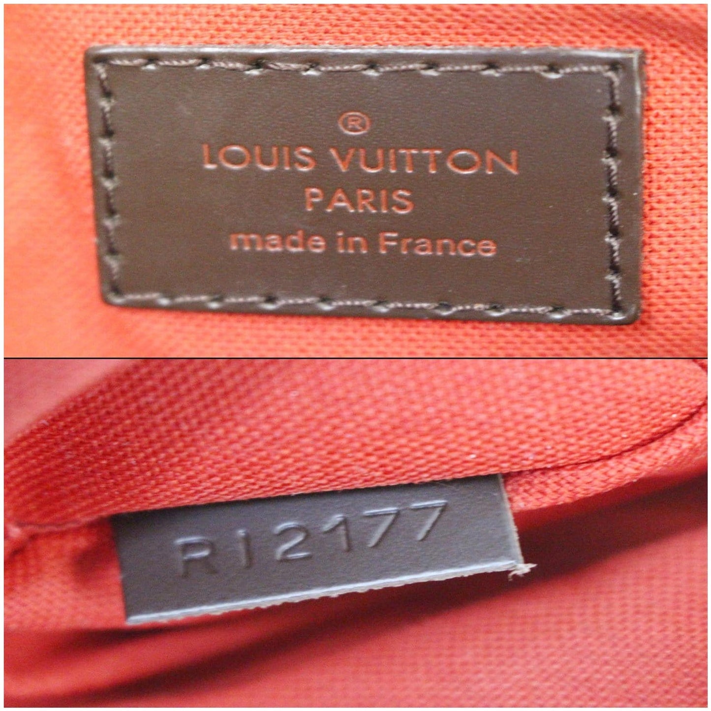 LOUIS VUITTON Siena MM Damier Ebene Shoulder Bag Brown