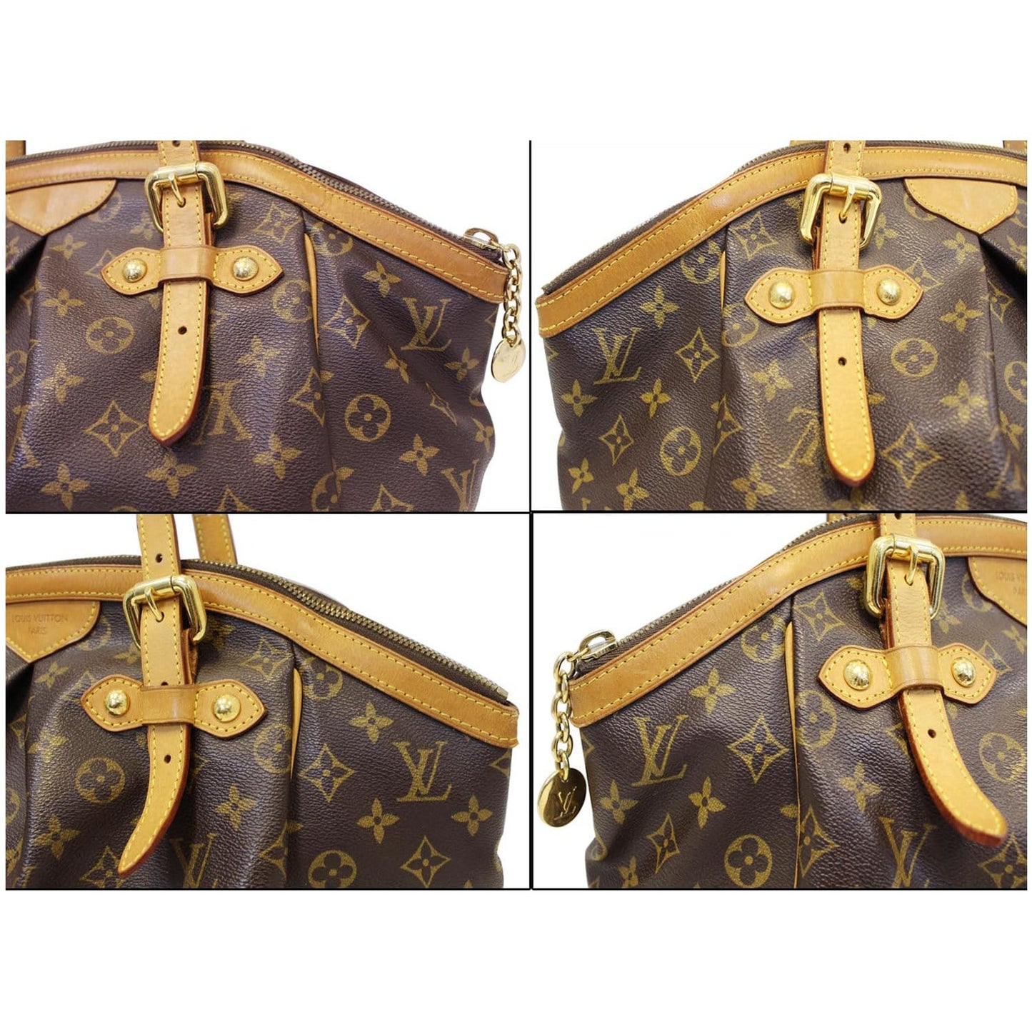 LOUIS VUITTON Tivoli GM Monogram Canvas Brown Shoulder Bag Brown