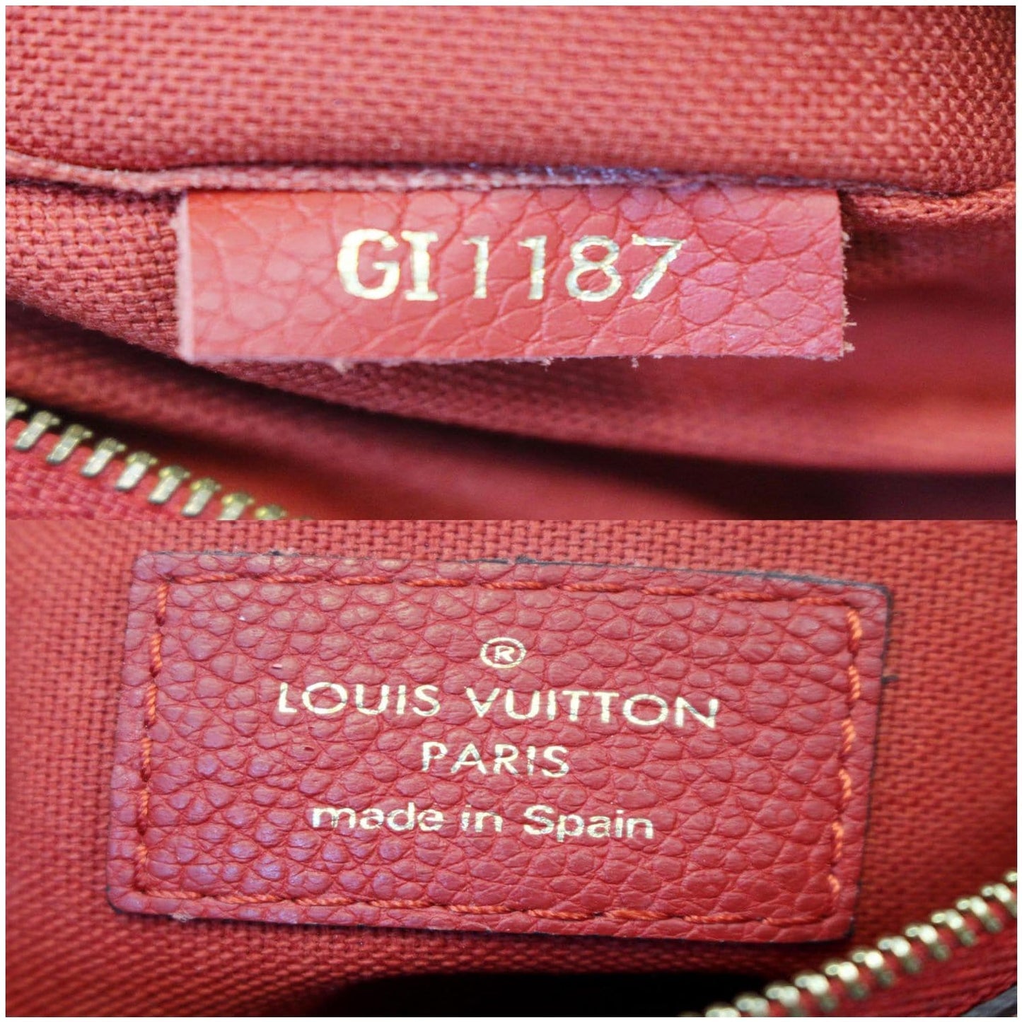 LOUIS VUITTON Pallas Monogram Canvas Clutch Crossbody Bag Brown