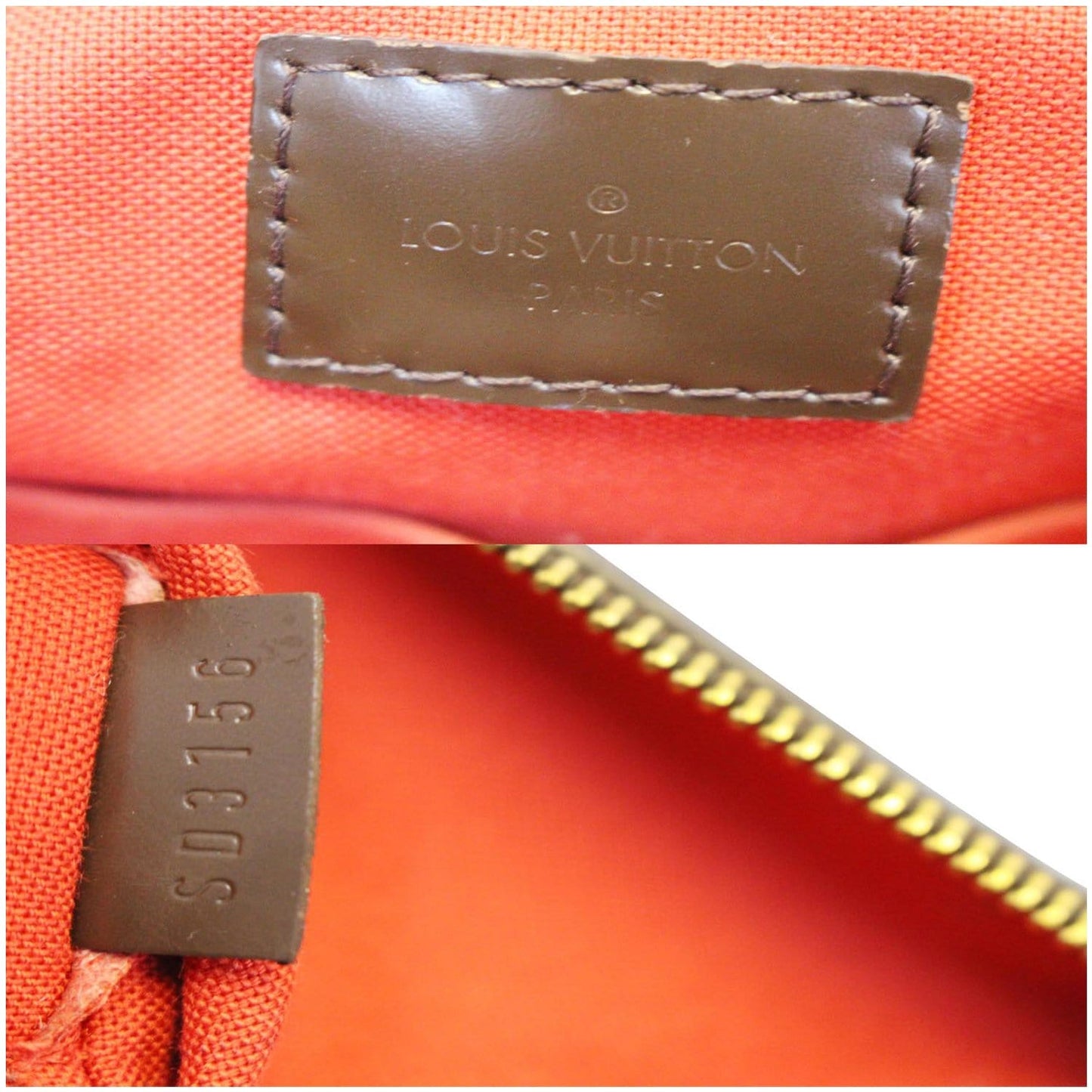 LOUIS VUITTON Siena GM Damier Ebene Shoulder Bag Brown