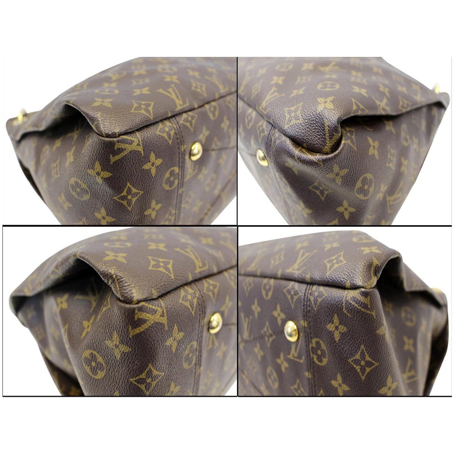 LOUIS VUITTON Artsy GM Monogram Canvas Hobo Shoulder Bag Brown