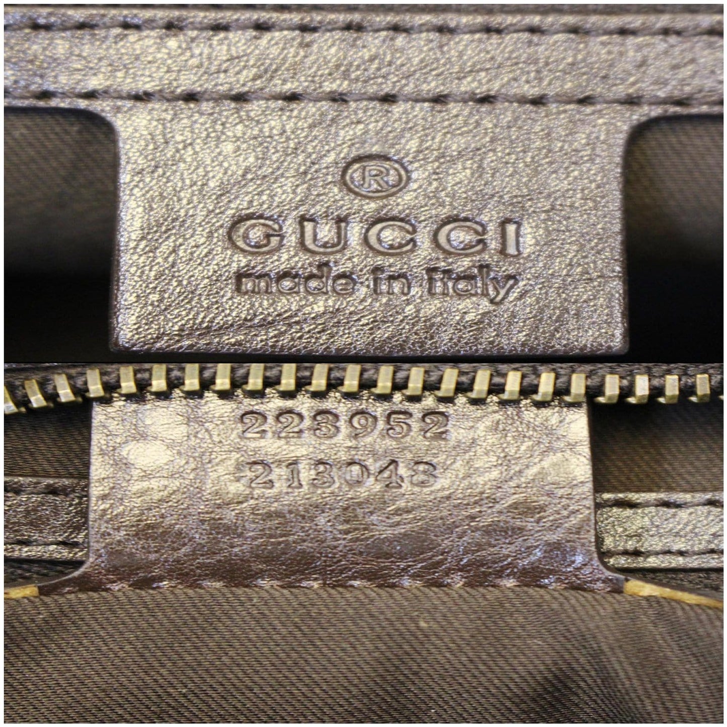 GUCCI Interlocking G Medium GG Canvas Hobo Bag Beige