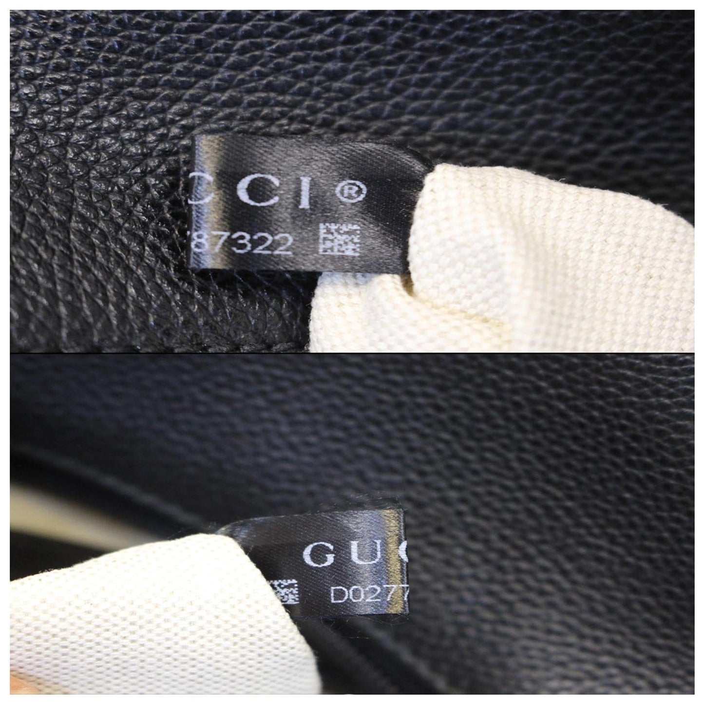 GUCCI Print Leather Backpack Bag Black 547834