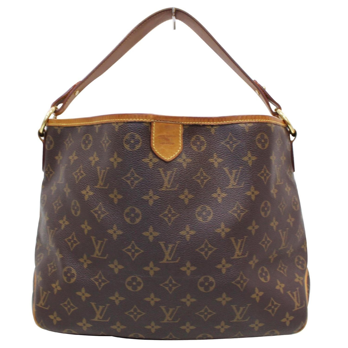 LOUIS VUITTON Delightful PM Monogram Canvas Shoulder Hobo Bag Brown