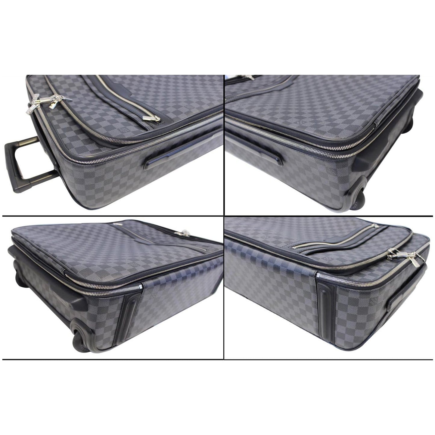 LOUIS VUITTON Pegase 55 Damier Graphite Business Suitcase Travel Bag Black