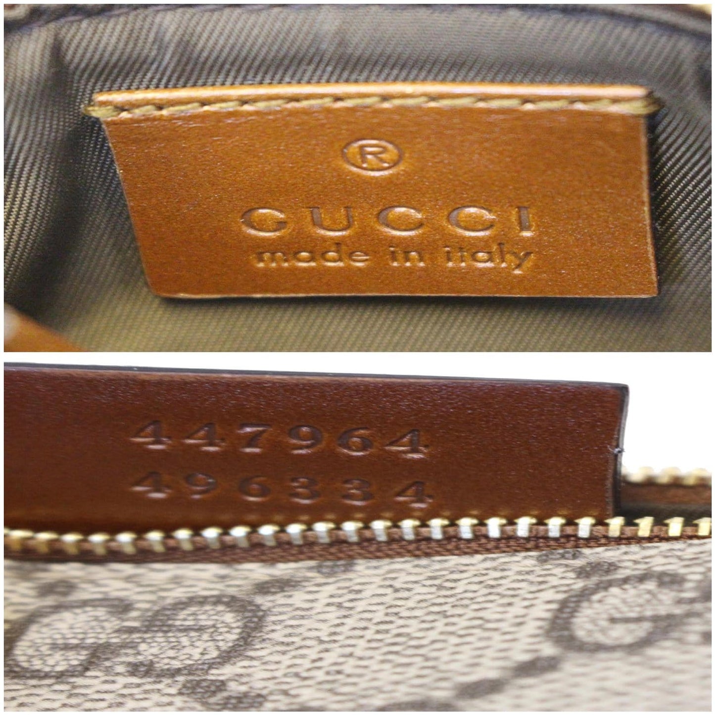 GUCCI GG Supreme Monogram Key Case Beige