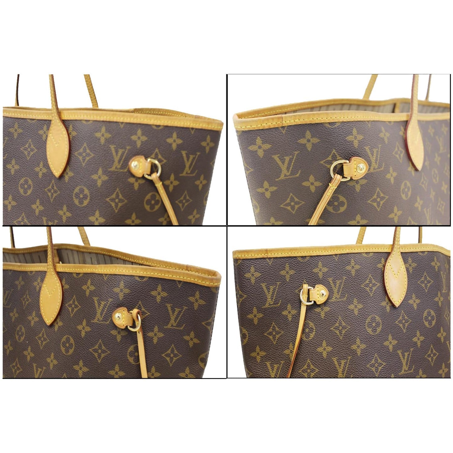 LOUIS VUITTON Neverfull GM Monogram Canvas Tote Shoulder Bag Brown