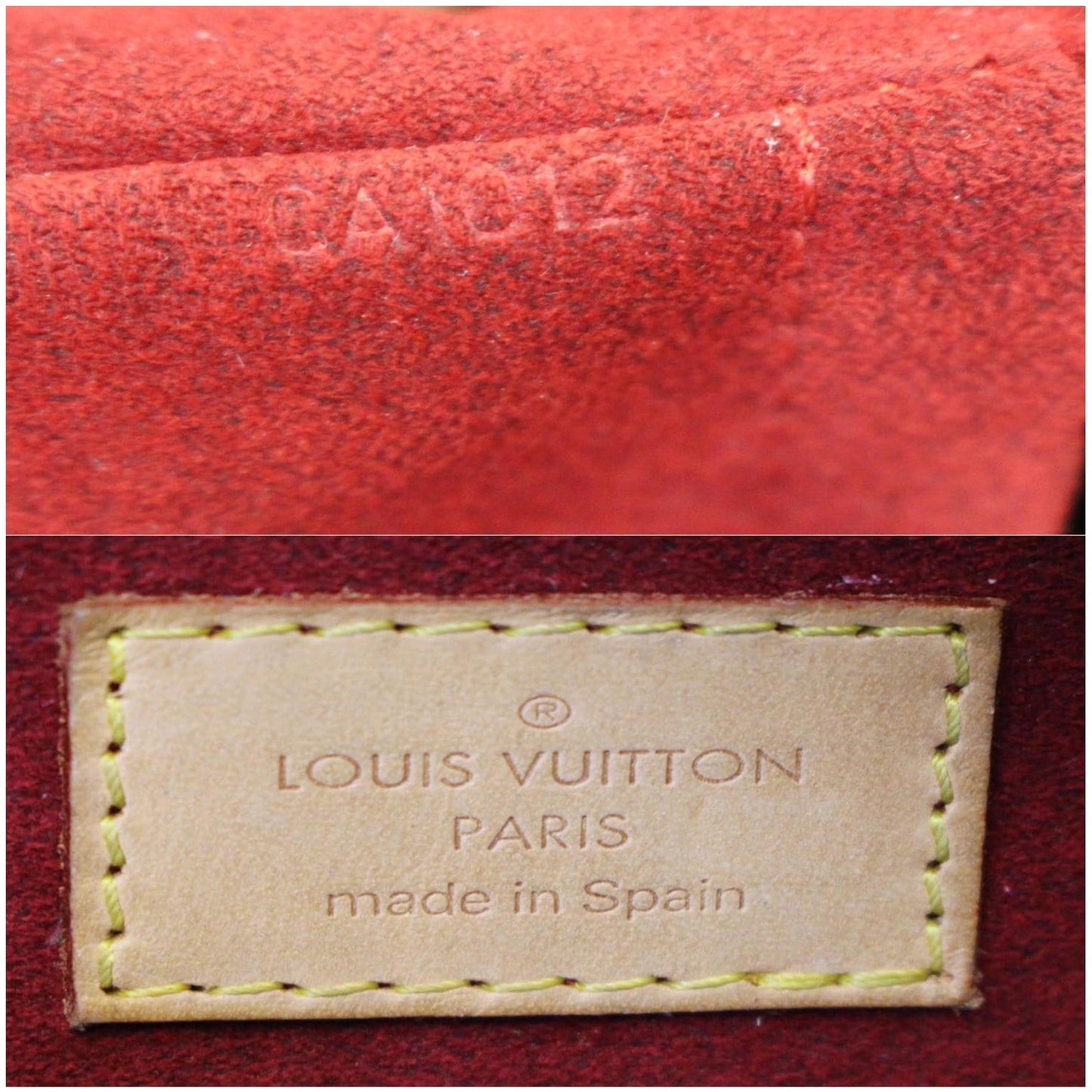 LOUIS VUITTON Croissant GM Monogram Canvas Shoulder Bag Brown