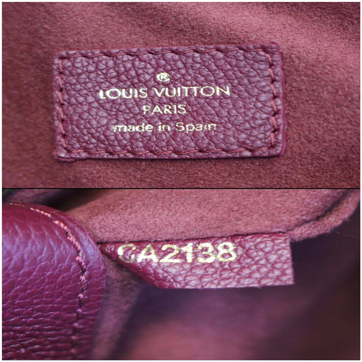 LOUIS VUITTON Pallas Monogram Canvas 2Way Shoulder Bag Brown