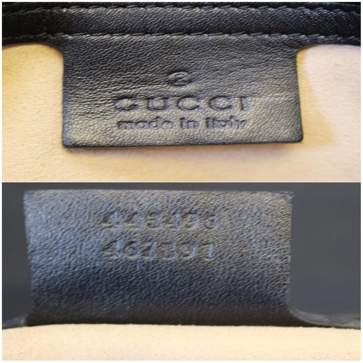 GUCCI GG Marmont Matelasse Leather Shoulder Bag Black 443496