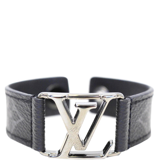 LOUIS VUITTON Hockenheim Monogram Eclipse Bracelet 19