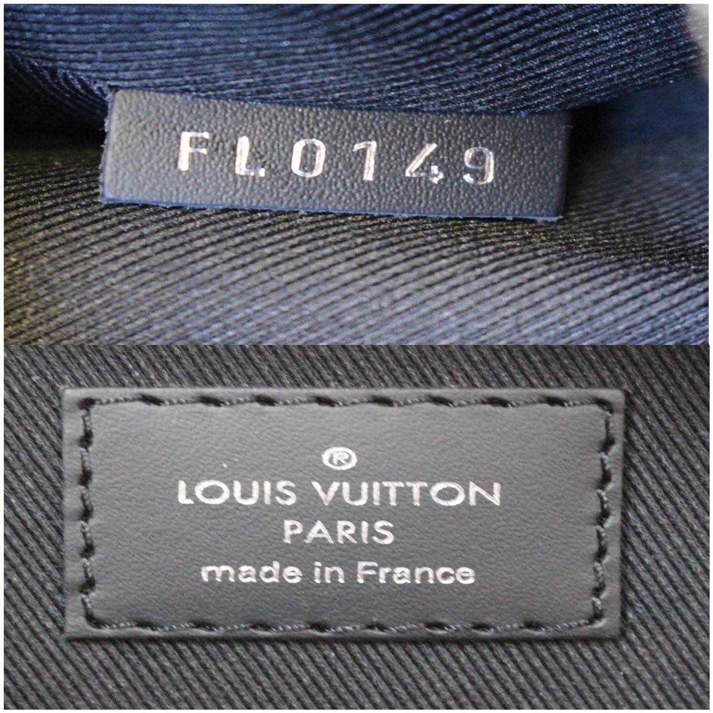 LOUIS VUITTON Josh Damier Graphite Backpack Bag Black