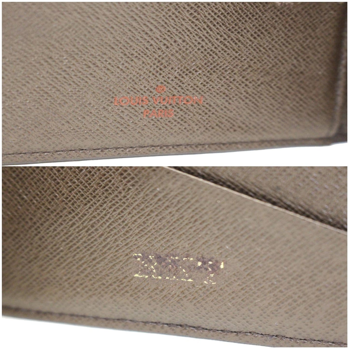 LOUIS VUITTON Multiple Damier Ebene Wallet Brown