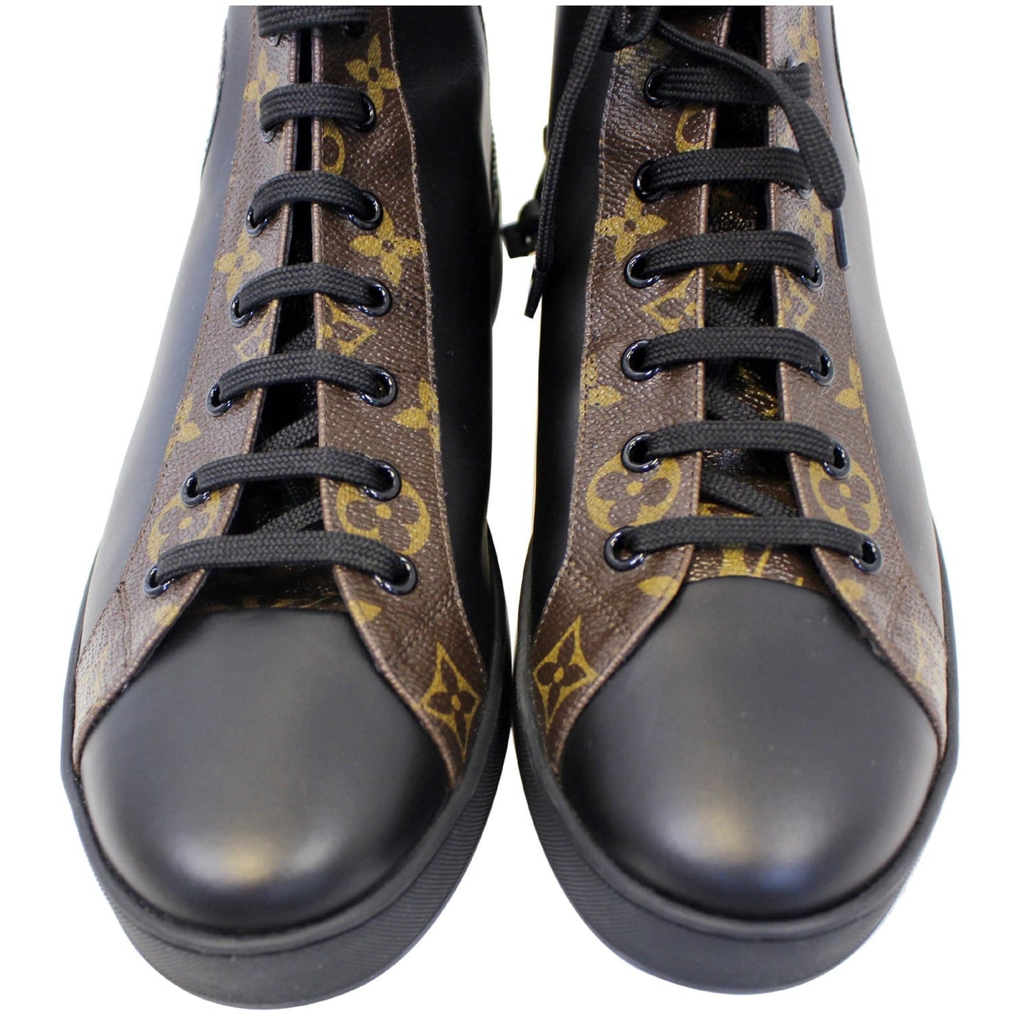 LOUIS VUITTON Checkpoint Monogram Sneaker Boot Noir Black US 10