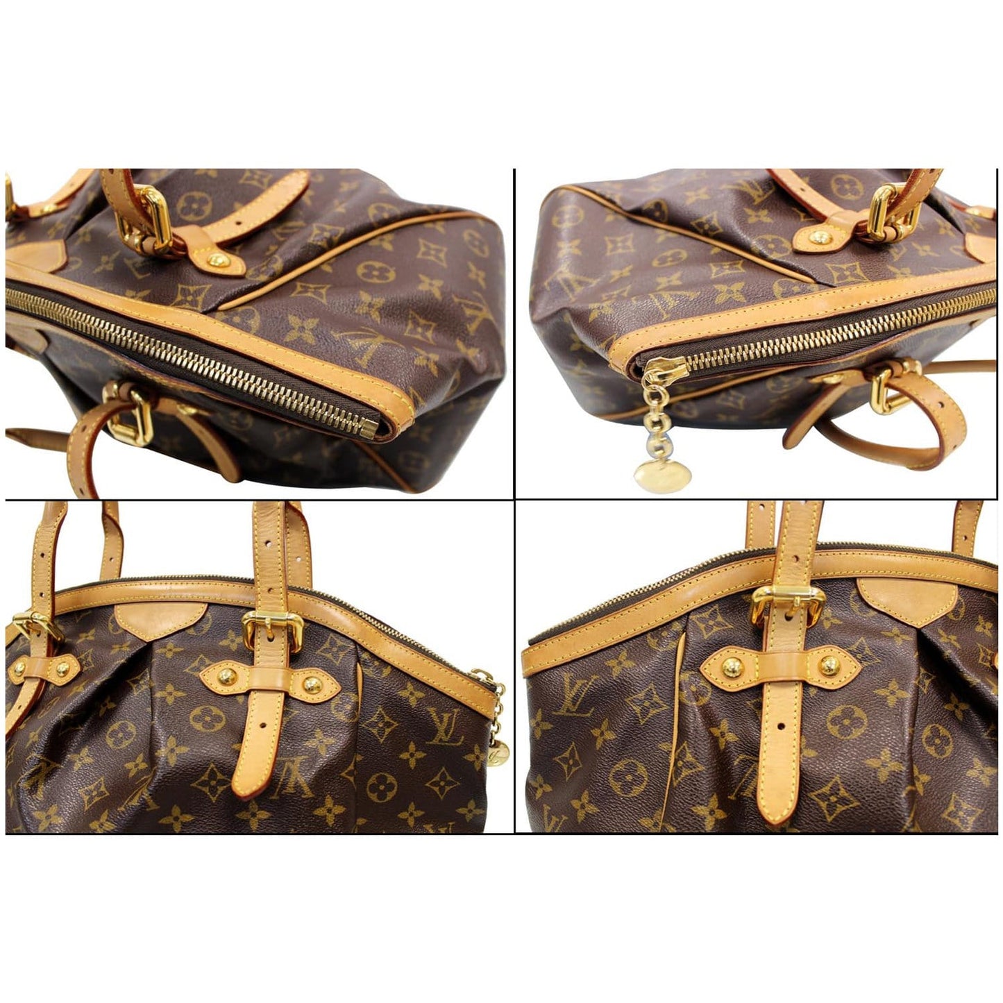 LOUIS VUITTON Tivoli GM Monogram Canvas Shoulder Bag Brown