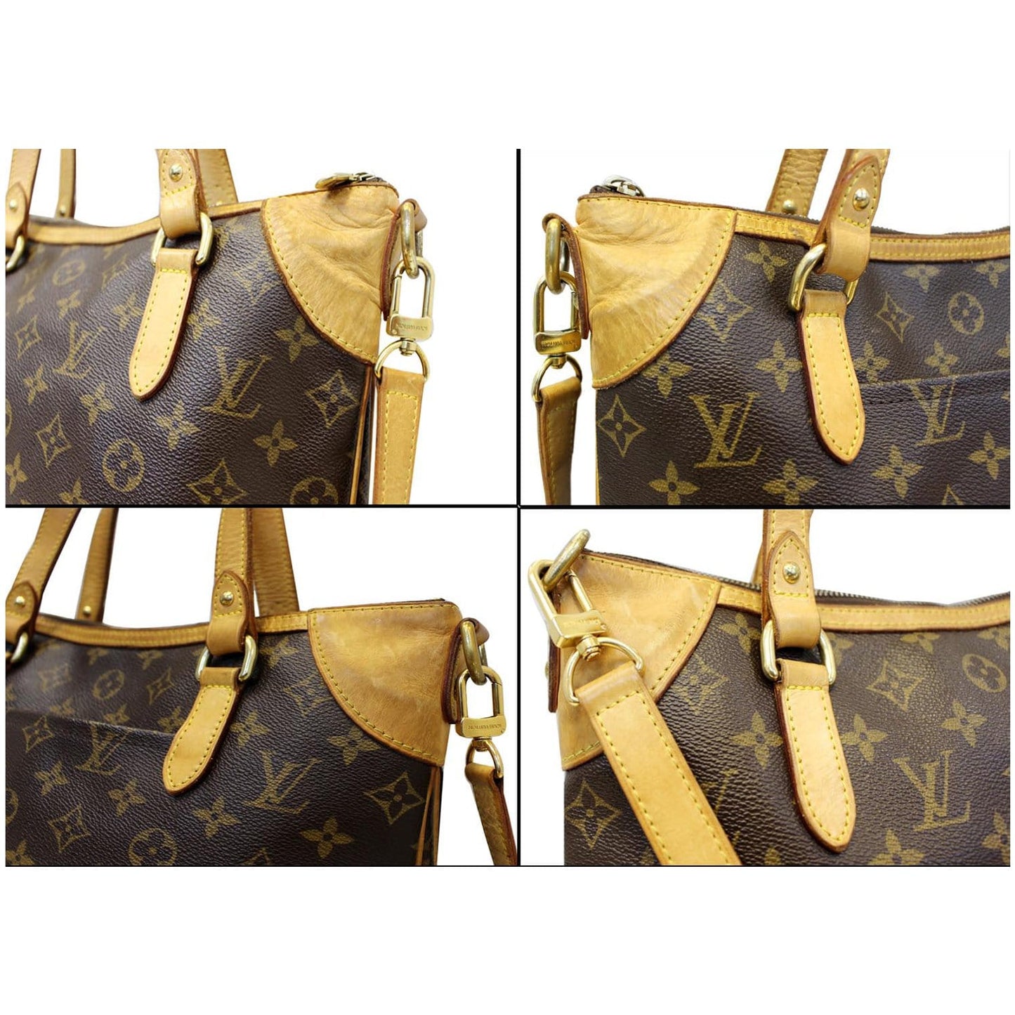 LOUIS VUITTON Odeon GM Monogram Canvas Shoulder Bag Brown